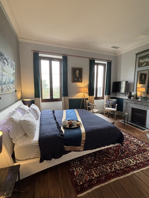 Luxury Double Room, River View (Tronquoy) | Premium bedding, memory foam beds, blackout drapes, soundproofing
