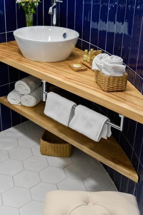 Apartment, Jetted Tub | Bathroom | Shower, rainfall showerhead, designer toiletries, hair dryer