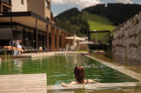 Indoor pool, seasonal outdoor pool, pool umbrellas, sun loungers