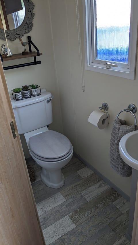 Cabin | Bathroom | Shower, hair dryer, towels