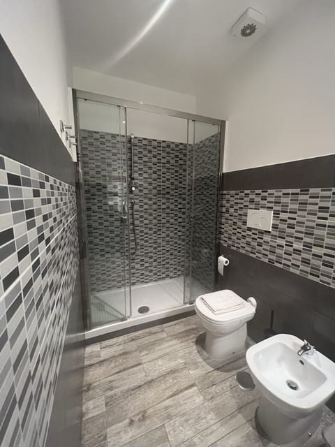 Deluxe Double Room | Bathroom | Rainfall showerhead, hair dryer, towels, soap