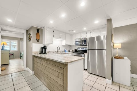 Condo, 1 King Bed with Sofa bed (Sugar Beach C-2) | Private kitchen | Oven, toaster