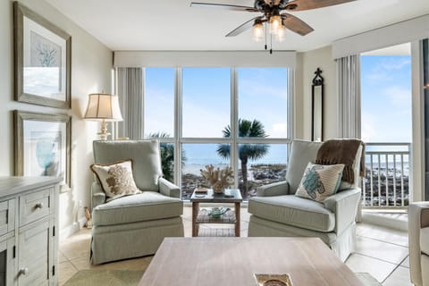 Condo, Multiple Beds (SeaSpray West 304- Gulf Front) | Living area | TV