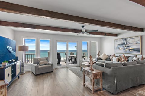 House, Multiple Beds (Little House on the Beach) | Living area | TV