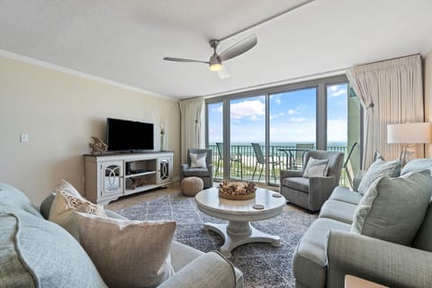 Condo, Multiple Beds (Perdido Towers West 307) | Living area | TV