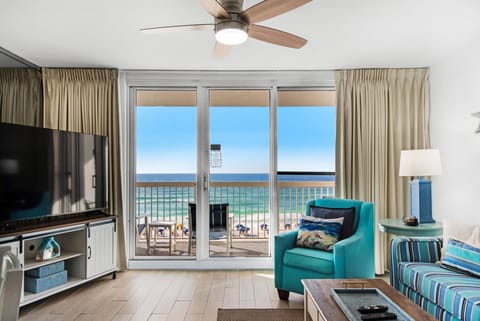 Condo, 1 King Bed with Sofa bed (Pelican Beach Resort 505) | Living area | TV