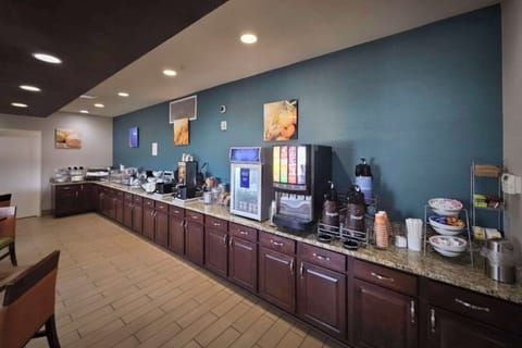 Free daily self-serve breakfast