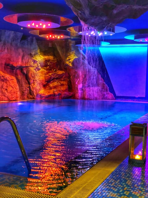Indoor pool, seasonal outdoor pool