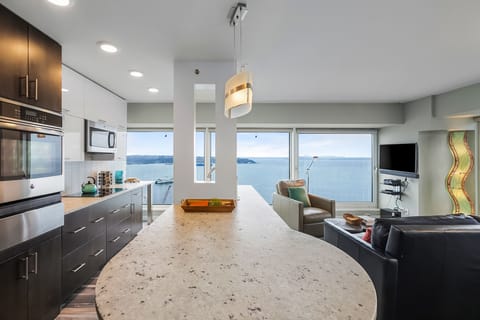 Premium Condo | Living area | 43-inch TV with digital channels