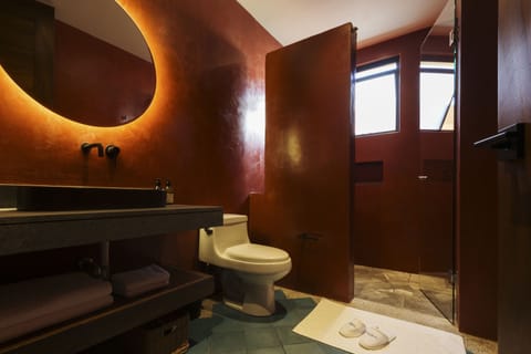 Superior Suite | Bathroom | Shower, rainfall showerhead, hair dryer, bathrobes