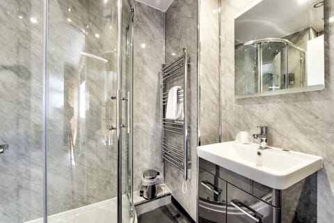 Free toiletries, hair dryer, towels, soap