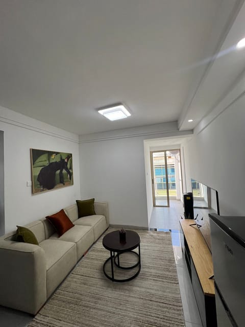 Business Apartment | Living area | 24-inch Smart TV with digital channels