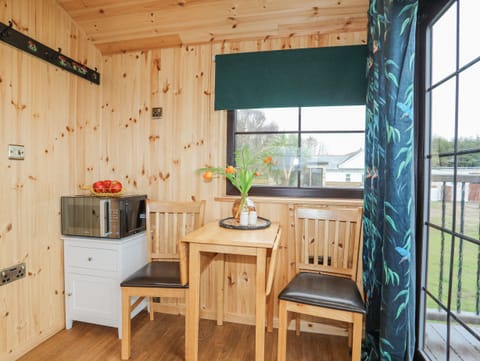 Fridge, electric kettle, toaster, cookware/dishes/utensils