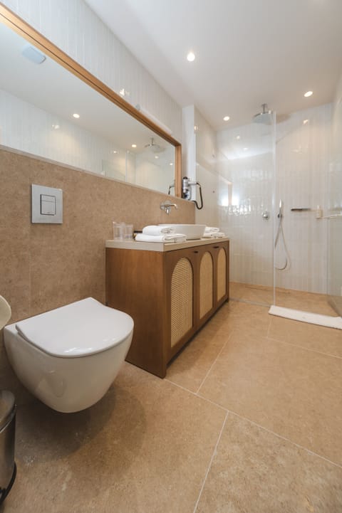 Premium Double Room | Bathroom | Shower, hair dryer, bathrobes, slippers