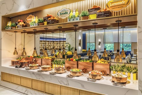 Daily buffet breakfast for a fee