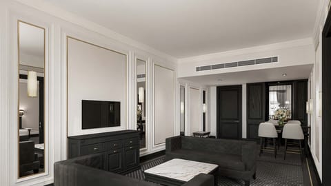 Executive Suite | Living area | 55-inch LED TV with digital channels