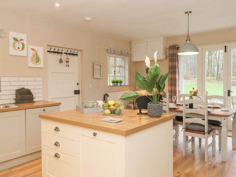 Fridge, dishwasher, electric kettle, toaster