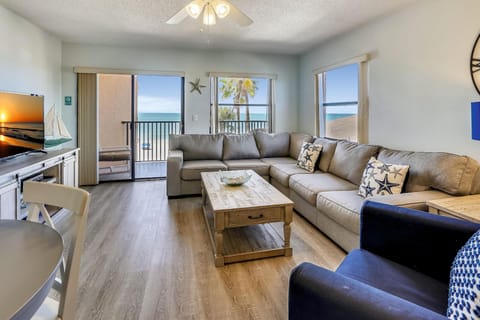 Condo, 1 King Bed (Emerald Isle 204) | Living area | TV