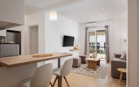 Premier Apartment, 3 Bedrooms, Non Smoking, Hill View | Living area | 50-inch Smart TV with digital channels, Netflix, streaming services