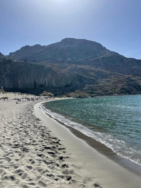 On the beach, white sand
