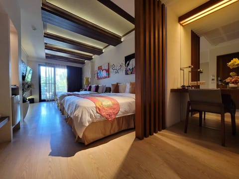 Standard Quadruple Room | Down comforters, in-room safe, desk, soundproofing