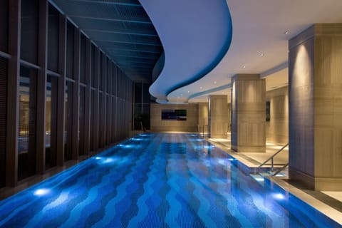 Indoor pool, open 7:30 AM to 10:00 PM, sun loungers