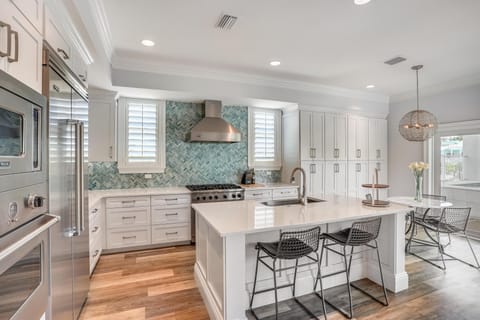 House, Multiple Beds (Sunset Point Beach House) | Private kitchen | Oven, toaster