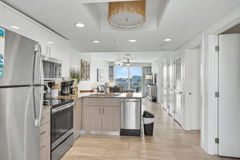Condo, Multiple Beds (Oceana 301 East) | Private kitchen | Oven, toaster