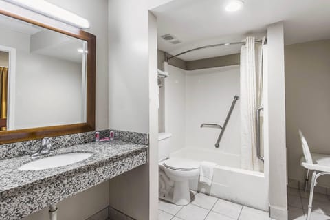 Desk, laptop workspace, free WiFi, bed sheets