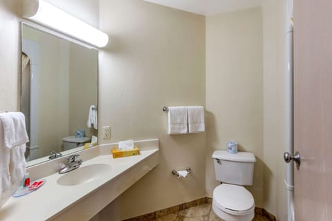 Standard Room, 1 Queen Bed, Non Smoking | Bathroom | Combined shower/tub, deep soaking tub, free toiletries, hair dryer