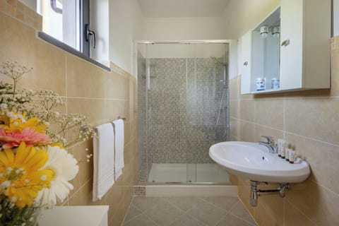 Panoramic Double Room | Bathroom | Free toiletries, hair dryer