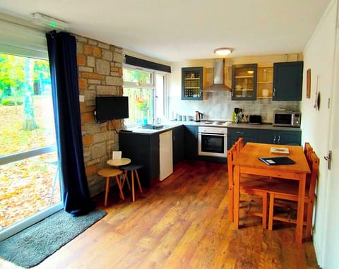 Chalet | Private kitchen | Fridge, microwave, oven, stovetop