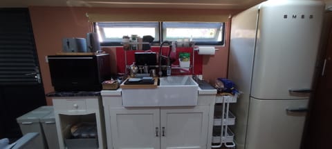 Premium Cabin, 2 Twin Beds, Kitchenette, Garden Area | Egyptian cotton sheets, premium bedding, minibar, blackout drapes