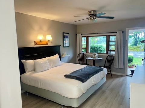 Premium Room, 1 King Bed, Private Bathroom | Hypo-allergenic bedding, blackout drapes, iron/ironing board, free WiFi