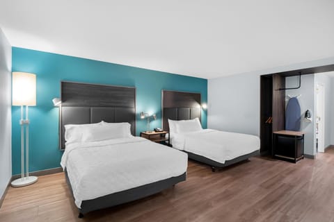 Blackout drapes, soundproofing, iron/ironing board