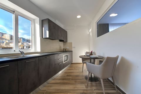 Superior Studio, Sea View, Terrace | In-room safe, desk, laptop workspace, iron/ironing board