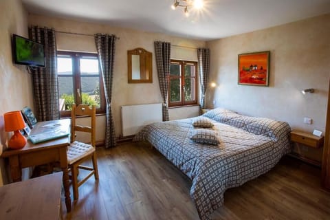 Individually decorated, individually furnished, desk, laptop workspace