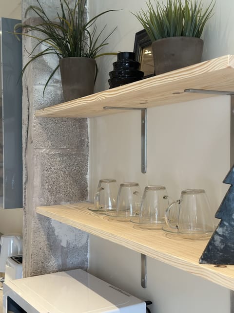 Apartment | Private kitchen | Fridge, microwave, oven, stovetop