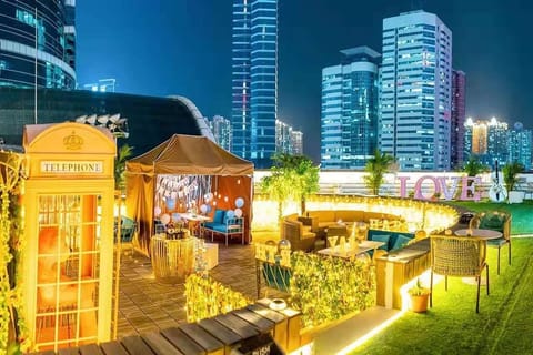 Outdoor wedding area
