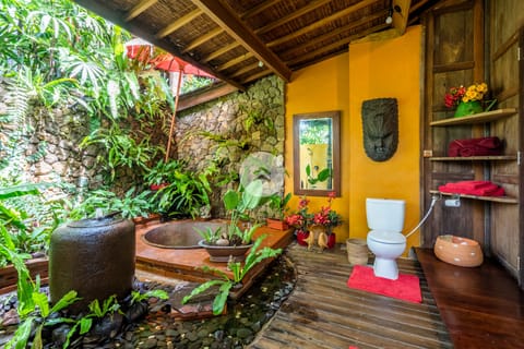 Family Villa | Bathroom | Rainfall showerhead, free toiletries, bathrobes, bidet