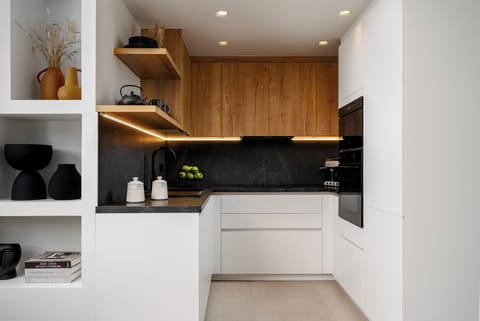 Luxury Villa, 3 Bedrooms, Private Pool, Sea View | Private kitchen | Full-size fridge, microwave, oven, stovetop