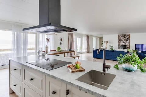 Villa | Private kitchen | Fridge, microwave, oven, stovetop
