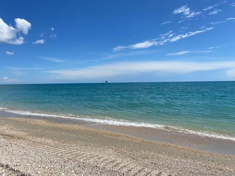 Private beach nearby, white sand, sun loungers, beach umbrellas