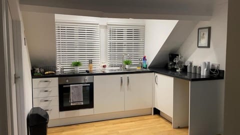 Apartment | Private kitchen | Fridge, microwave, oven, stovetop