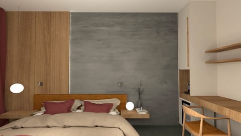 Double Room, Balcony, Garden View | In-room safe, desk, blackout drapes, soundproofing