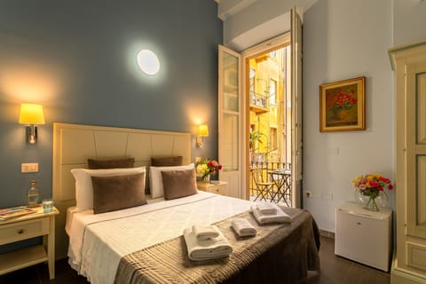 Comfort Double Room, 1 Bedroom, Refrigerator & Microwave, City View | Premium bedding, free minibar, desk, laptop workspace