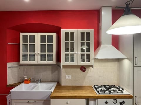 City Apartment | Private kitchen | Full-size fridge