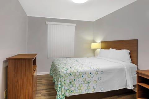 Studio, 1 Queen Bed, Non Smoking | Desk, blackout drapes, iron/ironing board, free WiFi