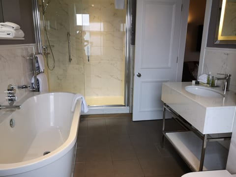 Free toiletries, hair dryer, towels