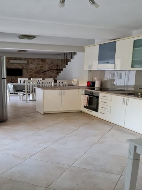 House (Three Bedroom Holiday Home with Swimm) | Private kitchen | Fridge